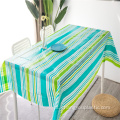 barato tablecloth listrado impresso da vinil do PE